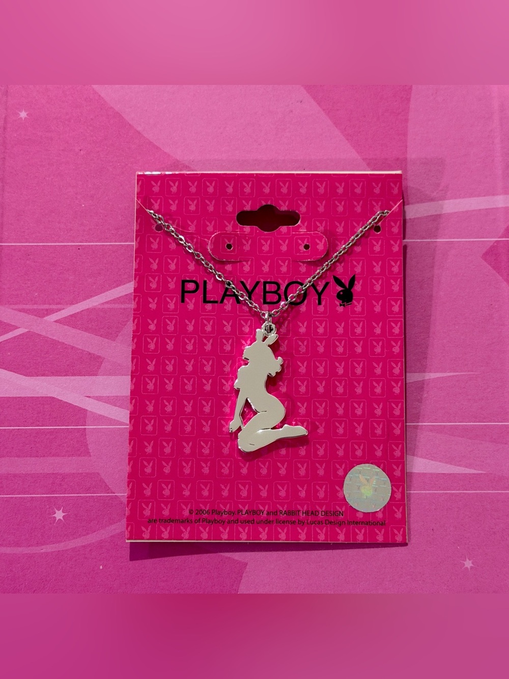 Playboy Y2K vintage playmate girl necklace